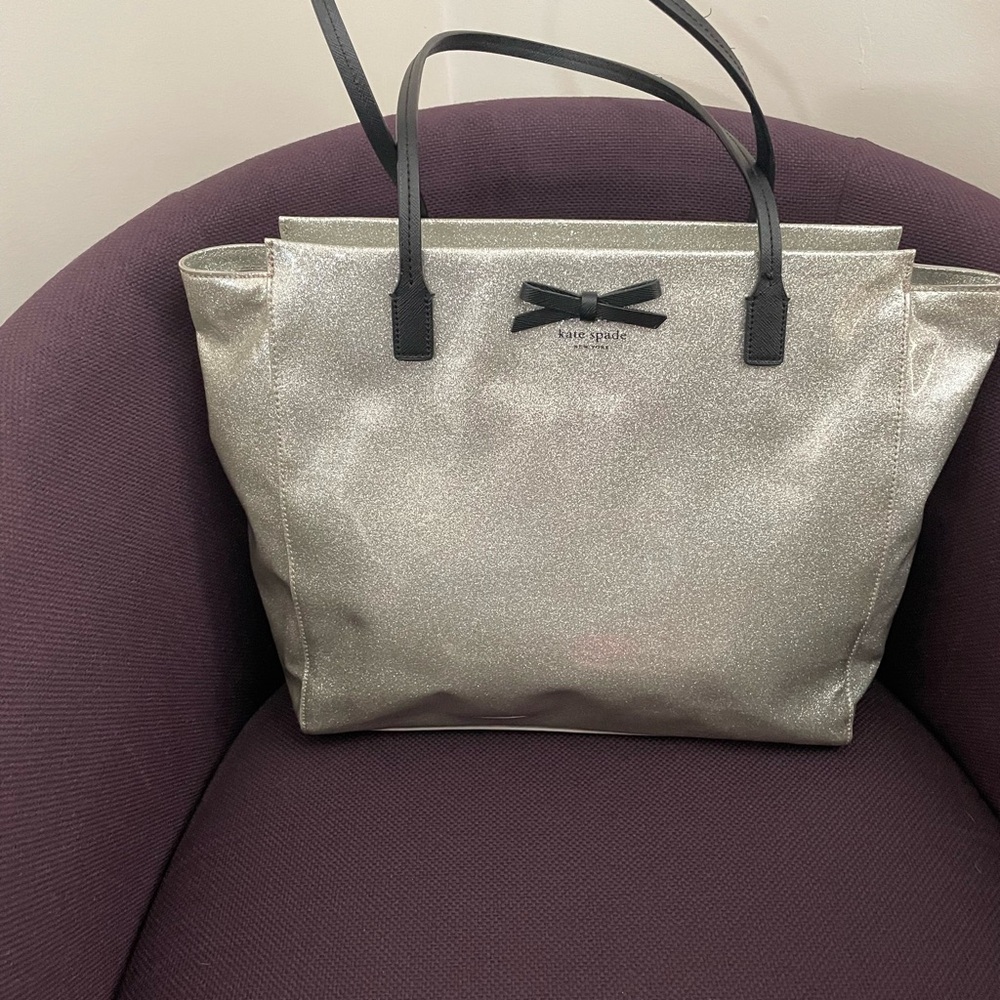 Kate Spade Silver Tote Bag